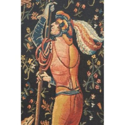 Hunting Scene with a Mounted Falconer – A Tapestry Woven with Dynastic Pride and Avian Majesty!