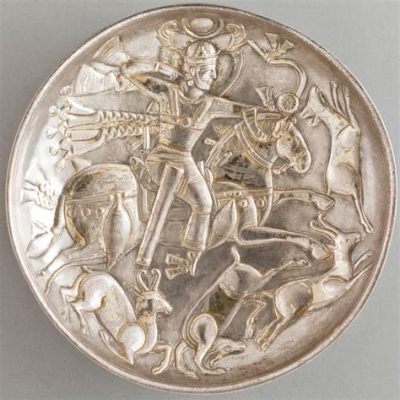 The Hunting Scene Ceramic Plate: A Whimsical Glimpse into Sasanian Equestrianism!